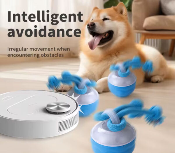 Interactive Dog Ball Toys Touch Activated Automatic Rolling Toy for Puppy Dog USB Rechargeable Squeaky Jumping Ball Pet Toys - Image 2