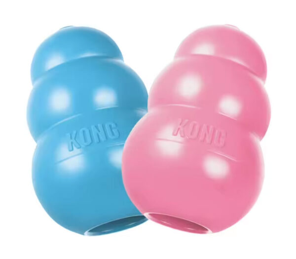 KONG Puppy Natural Teething Rubber Dog Chew Toy with Your Choice of Dog Treat Toy XS-L - Image 2
