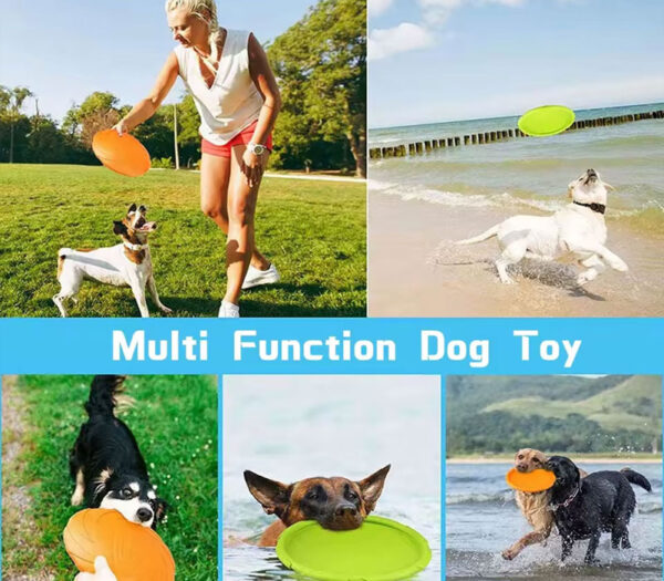 Fashion Dog Toy Flying Discs Pet Dogs Silicone Game Trainning Interactive Puppy Toys Puppy Pet Supplies - Image 4