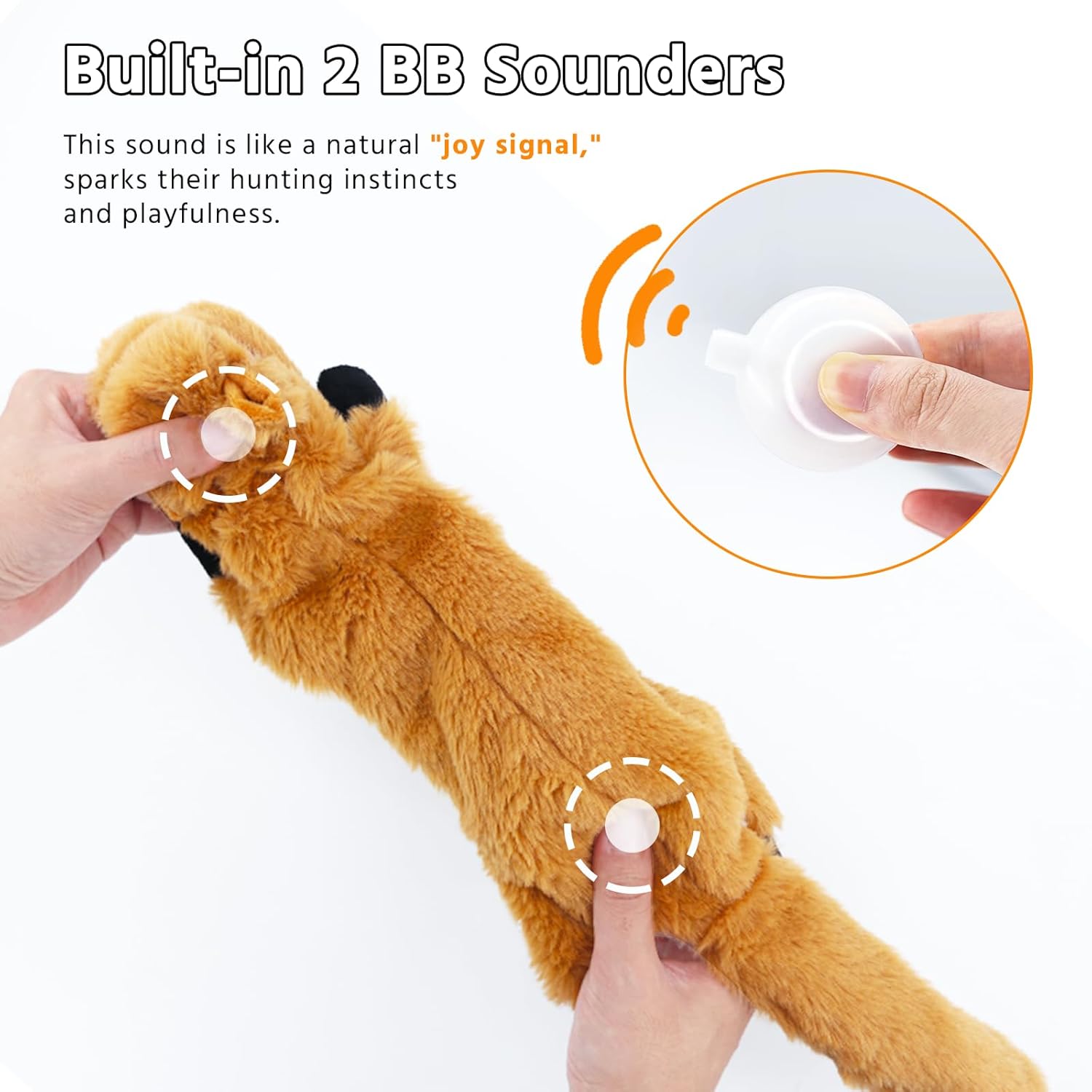 5-Pack No-Stuffing Squeaky Dog Toys – Plush & Durable (Pack of 5)