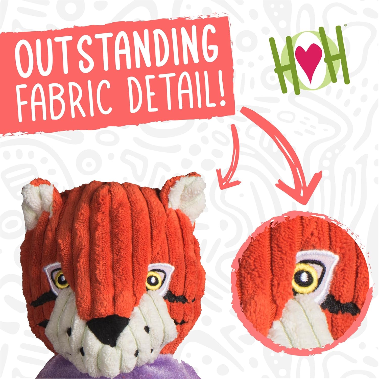 Plush College Mascot Dog Toy – TEXAS Longhorn (Large)