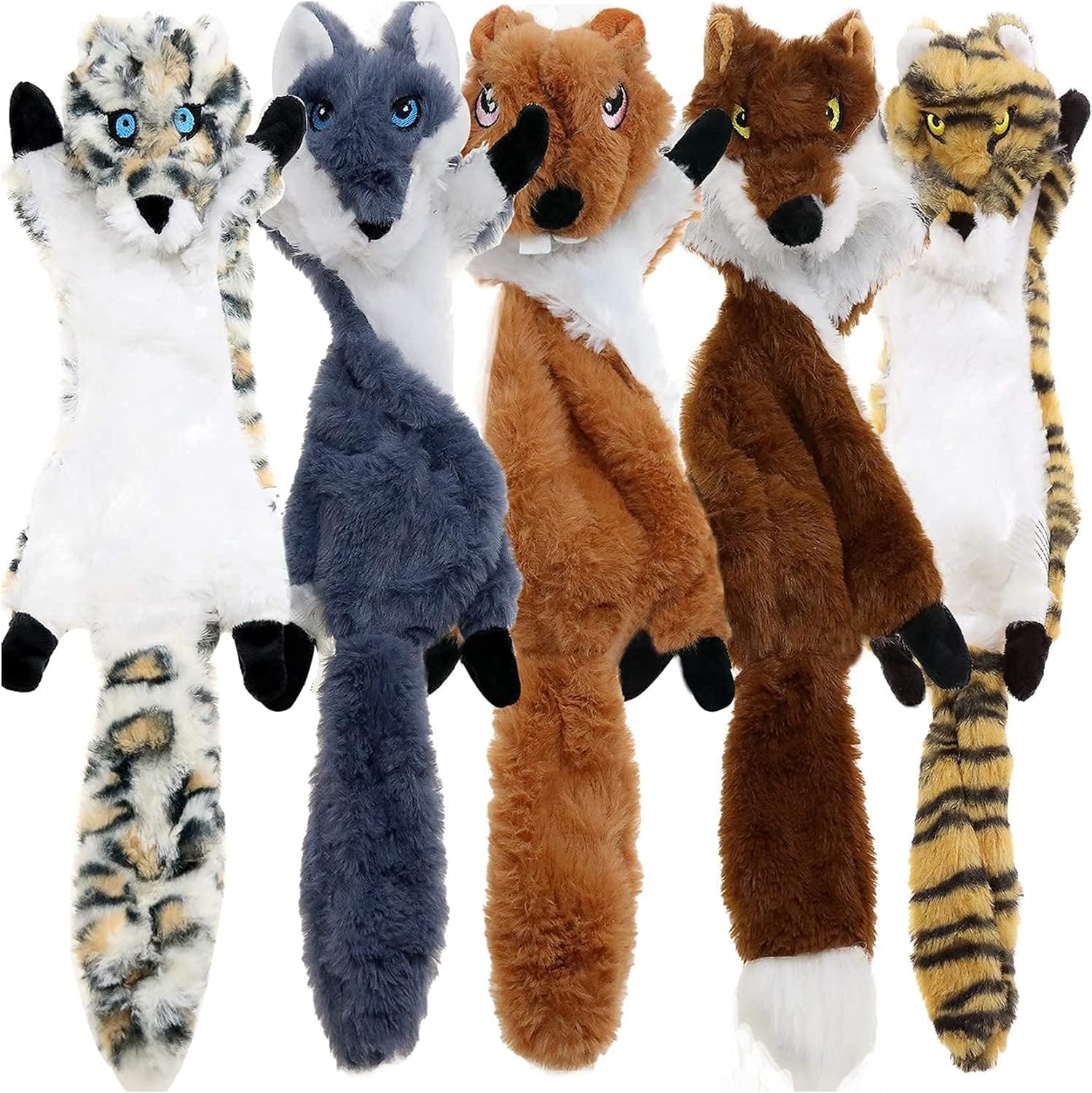 5-Pack No-Stuffing Squeaky Dog Toys – Plush & Durable (Pack of 5) - Image 3